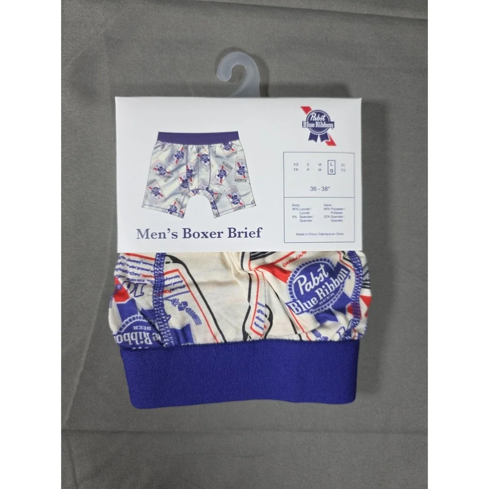 Men's‎ Fun Boxer Brief - Papst Blue Ribbon - L Large